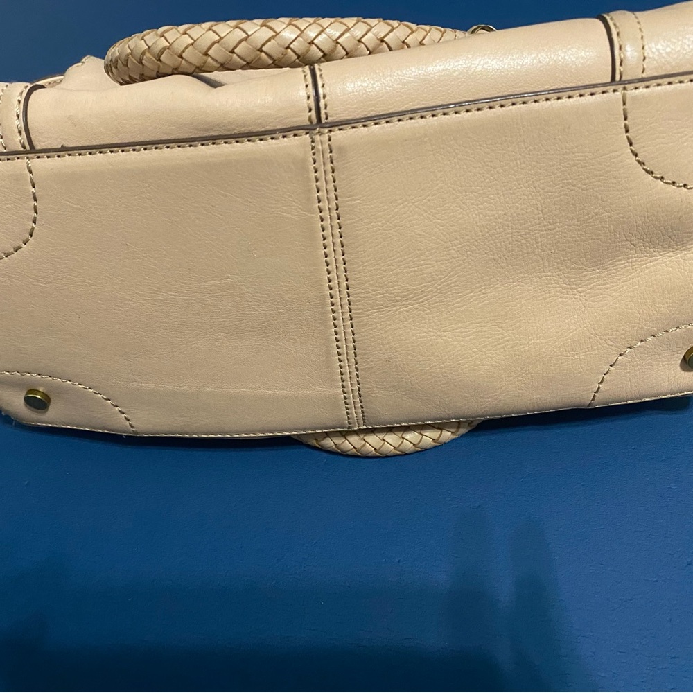 Cole Haan leather satchel. Nude beige. - Picture 5 of 6